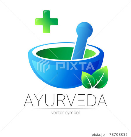 Ayurvedic Creative vector logotype or symbol. Mortar and pestle concept for business, medicine, therapy, pharmacy. Herbal Logo ayurveda Design for label. Simple bowl and leaf, cross. Ayurvedic Creative vector logotype or symbol. Mortar and pestle concept for business, medicine, therapy, pharmacy. Herbal Logo ayurveda Design for label. Simple bowl and leaf, cross. 78708355