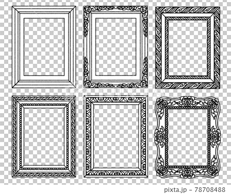 額02-線画 額02-線画 78708488