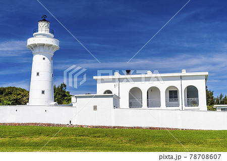 Eluanbi Lighthouse in Kenting National Park in Pingtung, Taiwan. 78708607