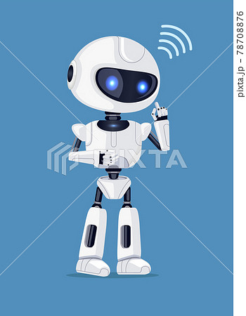 Robot and Connection Sign Vector Illustration 78708876