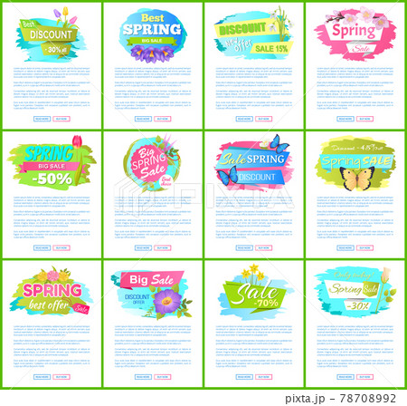 Spring Big Sale -50 Off Advertisement Label Tulip Spring Big Sale -50 Off Advertisement Label Tulip 78708992