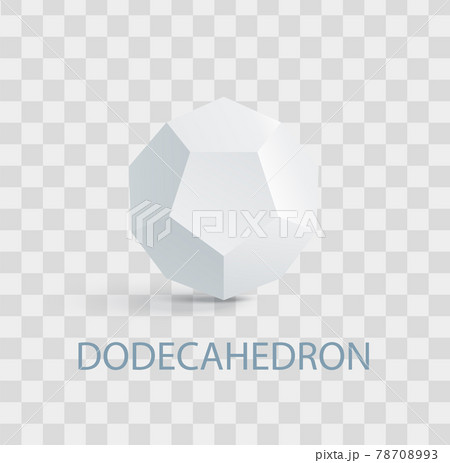 Dodecahedron Complicated White Geometric Figure Dodecahedron Complicated White Geometric Figure 78708993