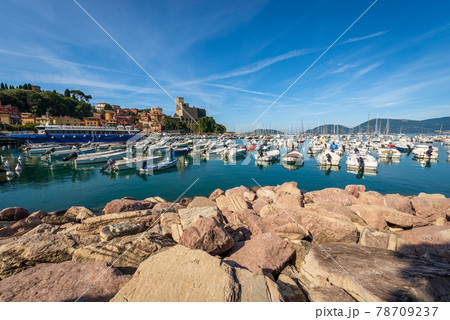 Port of Lerici Town - Tourist Resort on the Cost of Gulf of La Spezia Liguria Italy Port of Lerici Town - Tourist Resort on the Cost of Gulf of La Spezia Liguria Italy 78709237