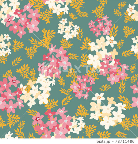 Elegant floral pattern in small flower. Liberty style. Floral