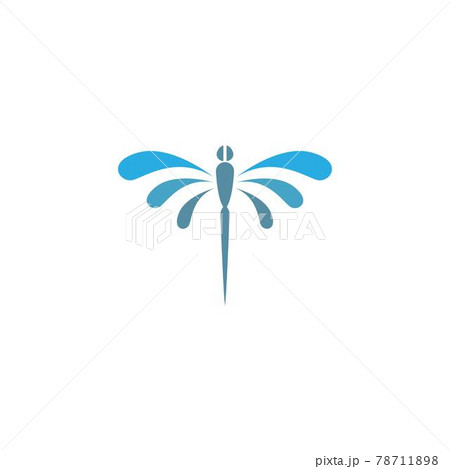 Dragonfly logo icon design concept template illustration 78711898
