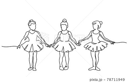 Nice little cute children girls in dance dress dancing ballet. 78711949