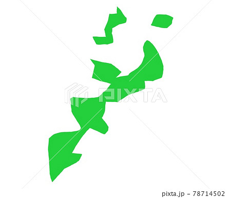 沖縄県の地図のイラストイメージ 沖縄県の地図のイラストイメージ 78714502