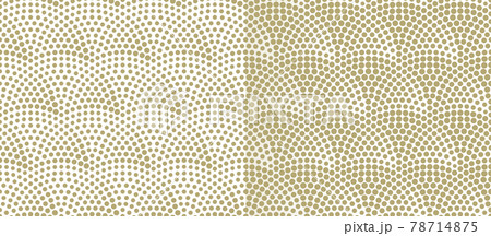 Fish scales seamless pattern. Vector monochrome illustration 78714875