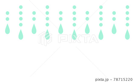 雨のしずく エメラルドグリーン 横長サイズ 雨のしずく エメラルドグリーン 横長サイズ 78715220