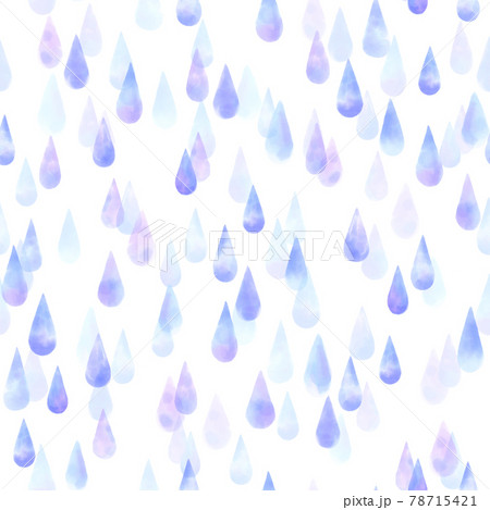 しずく水彩シームレスパターン紫 78715421