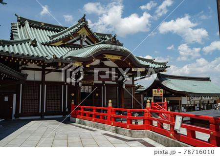 兵庫県西宮市・門戸厄神 青空と薬師堂 兵庫県西宮市・門戸厄神 青空と薬師堂 78716010