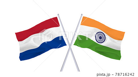 インドとオランダの国旗 78716242