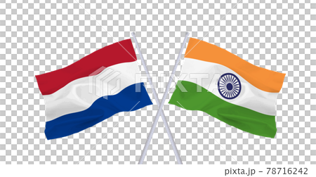 インドとオランダの国旗 78716242