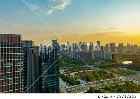 【東京の都市風景】霞が関と永田町方向の都市夕景 【東京の都市風景】霞が関と永田町方向の都市夕景 78717255