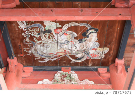 千葉県 成田市 夏 滑河山龍正院(滑河観音)天女の絵 千葉県 成田市 夏 滑河山龍正院(滑河観音)天女の絵 78717675