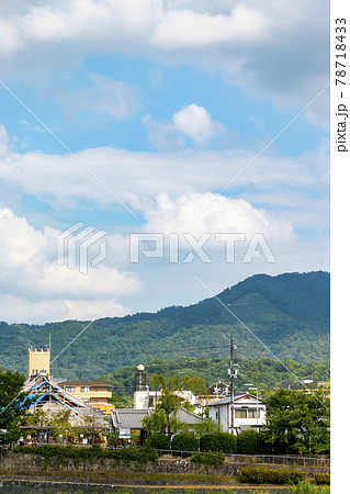 鴨川デルタから見た京都五山送り火の如意ヶ岳・大文字山(京都府京都市左京区下鴨宮河町) 鴨川デルタから見た京都五山送り火の如意ヶ岳・大文字山(京都府京都市左京区下鴨宮河町) 78718433