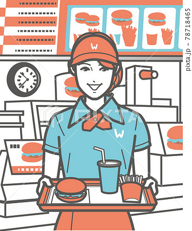 fast food cashier clip art