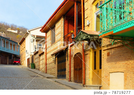 Architecture of Sighnaghi city in Kakheti, Georgia 78719277