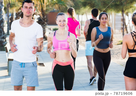 Active people during running training Active people during running training 78719606