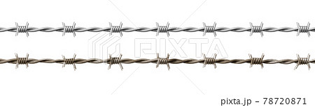 Wire barb, prison cell seamless border, jailhouse 78720871