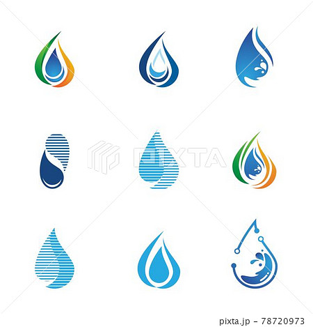 Water drop Logo Template vector 78720973