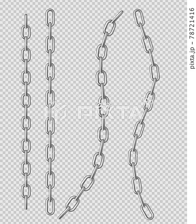Metal chain with whole or break steel chrome links 78721416
