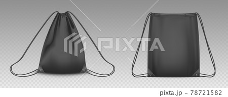 Vector backpack bag with drawstrings 78721582