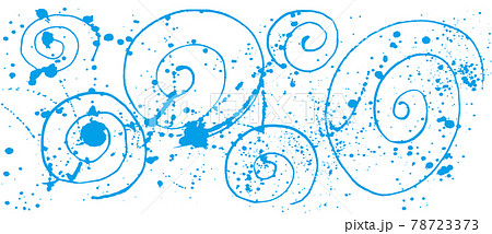 渦 しぶき 毛筆イラスト 手書き 渦 しぶき 毛筆イラスト 手書き 78723373