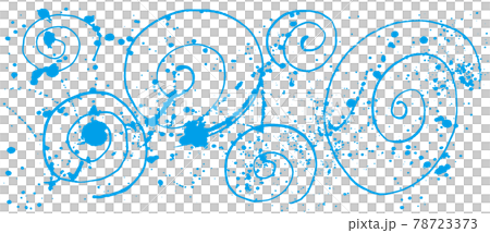 渦 しぶき 毛筆イラスト 手書き 渦 しぶき 毛筆イラスト 手書き 78723373