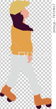 ローラースケートする女性 78724617