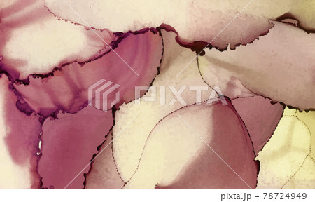 Alcohol ink vector texture banner. Fluid ink abstract background. 78724949