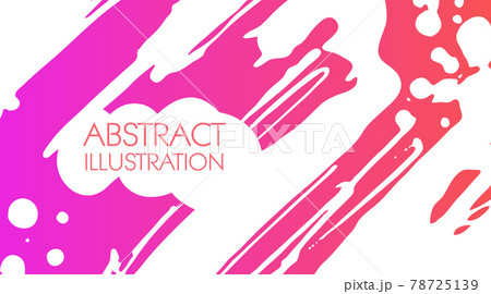 Color gradient ink brush stroke on white background. Japanese style. Color gradient ink brush stroke on white background. Japanese style. 78725139