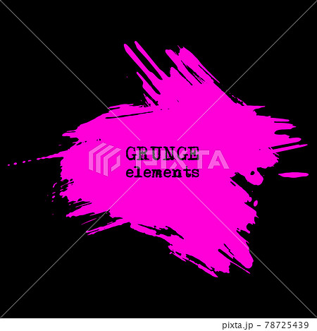 vector splats splashes and blobs of pink ink paint in different shapes drips 78725439