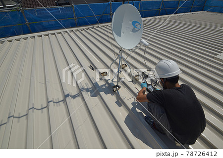 リフォーム　アンテナ交換　BSアンテナのレベル調整 78726412