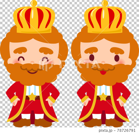 The smiling king with his hands on his hips The smiling king with his hands on his hips 78726791