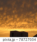 オレンジ色に染まる幻想的な夕焼け 78727034