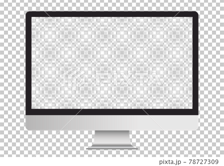Realistic desktop computer vector illustration (mockup, transparent, blank) Realistic desktop computer vector illustration (mockup, transparent, blank) 78727309