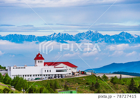 (長野県)道の駅・美ヶ原高原 北アルプス遠望 (長野県)道の駅・美ヶ原高原 北アルプス遠望 78727415