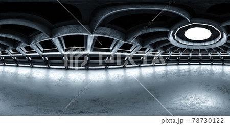 full 360 degree panorama view of futuristic architecture dark building hall dome 3d render illustration hdri hdr vr style full 360 degree panorama view of futuristic architecture dark building hall dome 3d render illustration hdri hdr vr style 78730122