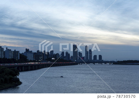 都市 都会 夕焼け 78730570