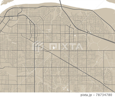 Detailed map of Surrey city, linear print map. Cityscape panorama. Detailed map of Surrey city, linear print map. Cityscape panorama. 78734780