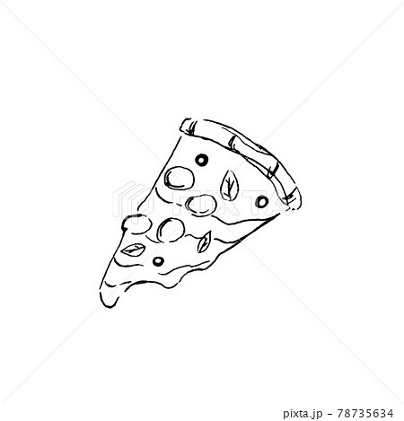 ピザのフレームのイラスト素材