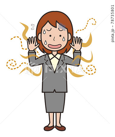 体臭が気になるスーツ姿の女性 78735801