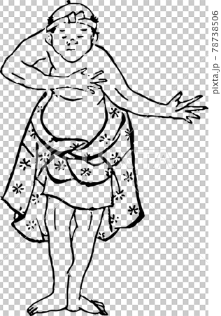 踊る鉢巻き褌の男性19 78738506