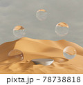Water drops on desert 78738818