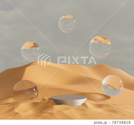 Water drops on desert 78738818