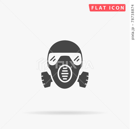 Gas Mask, Respirator flat vector icon. Hand drawn style design illustrations Gas Mask, Respirator flat vector icon. Hand drawn style design illustrations 78738874