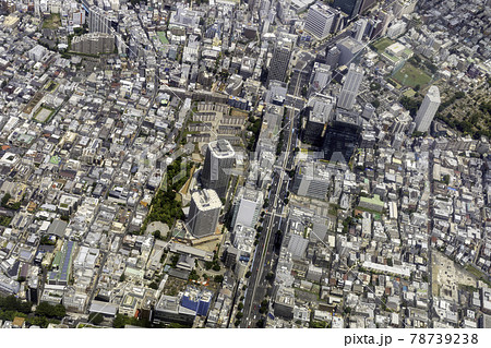 東京都港区南青山付近を空撮 東京都港区南青山付近を空撮 78739238