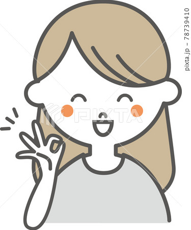 女性のポーズイラスト 女性のポーズイラスト 78739410