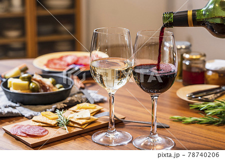 ワイン ワイングラス ワインと料理 ワイン ワイングラス ワインと料理 78740206